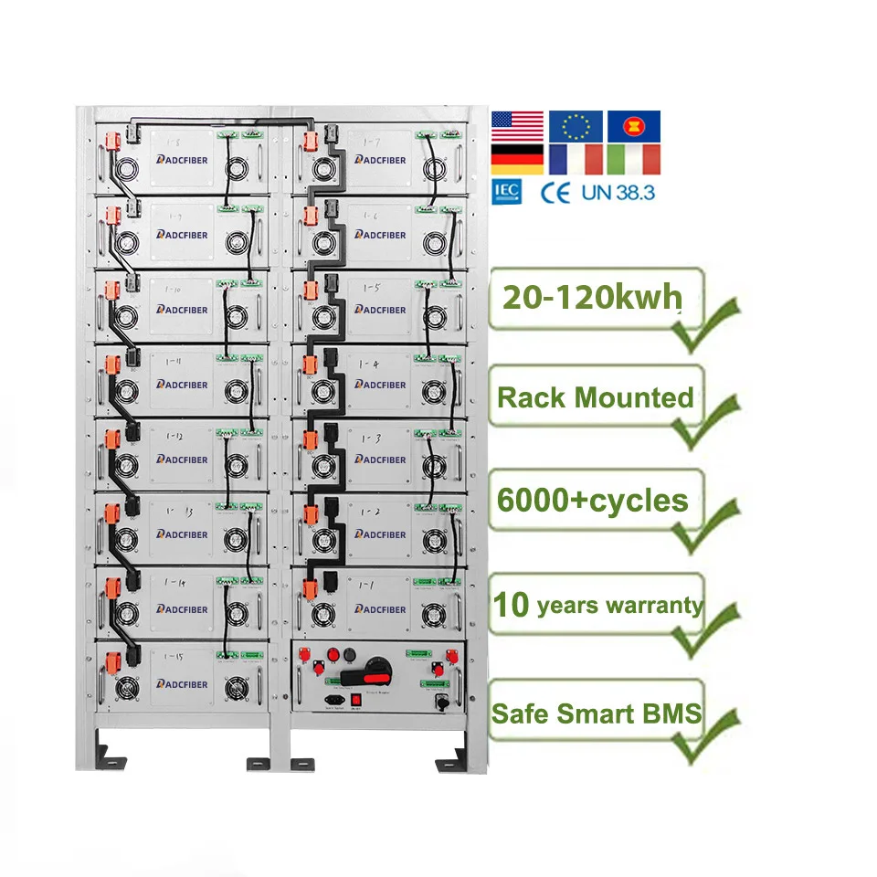5KWH-80KWH 48v 100ah 200ah 300ah Rack Mounted LifePO4 Battery Lithium ion Battery Pack