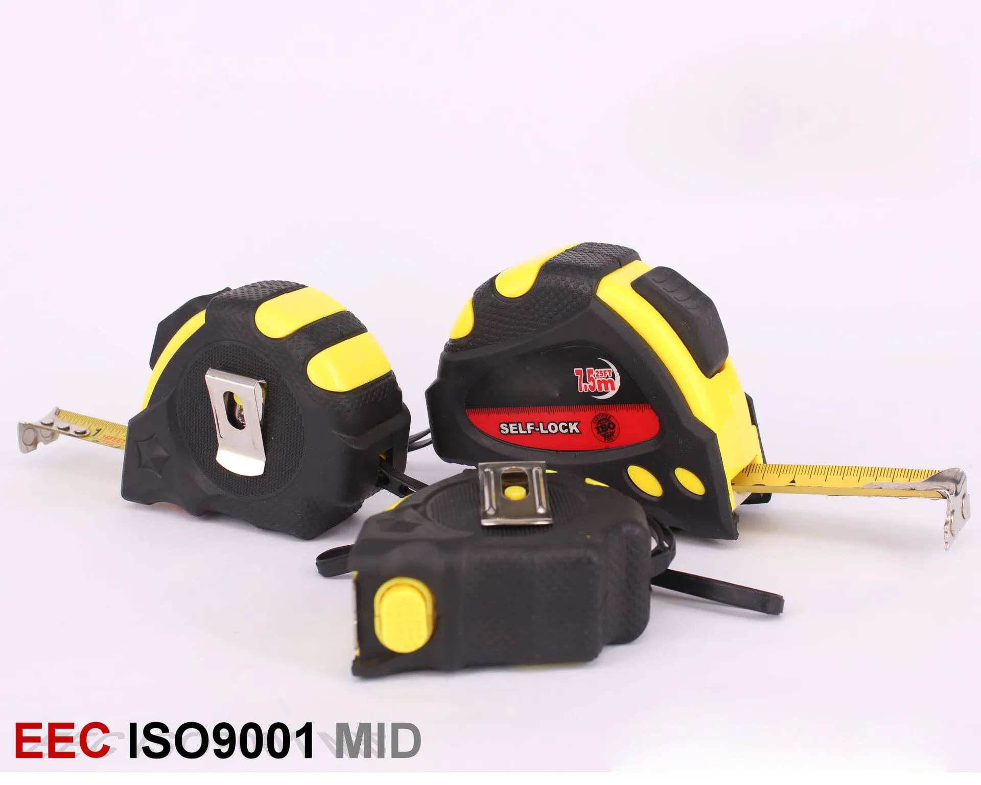 Manufacturers custom steel tape measure 5M thick leather case with high wear-resistant paint strip