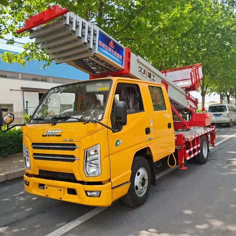 4x2 32meters aerial ladder truck ladder rack truck