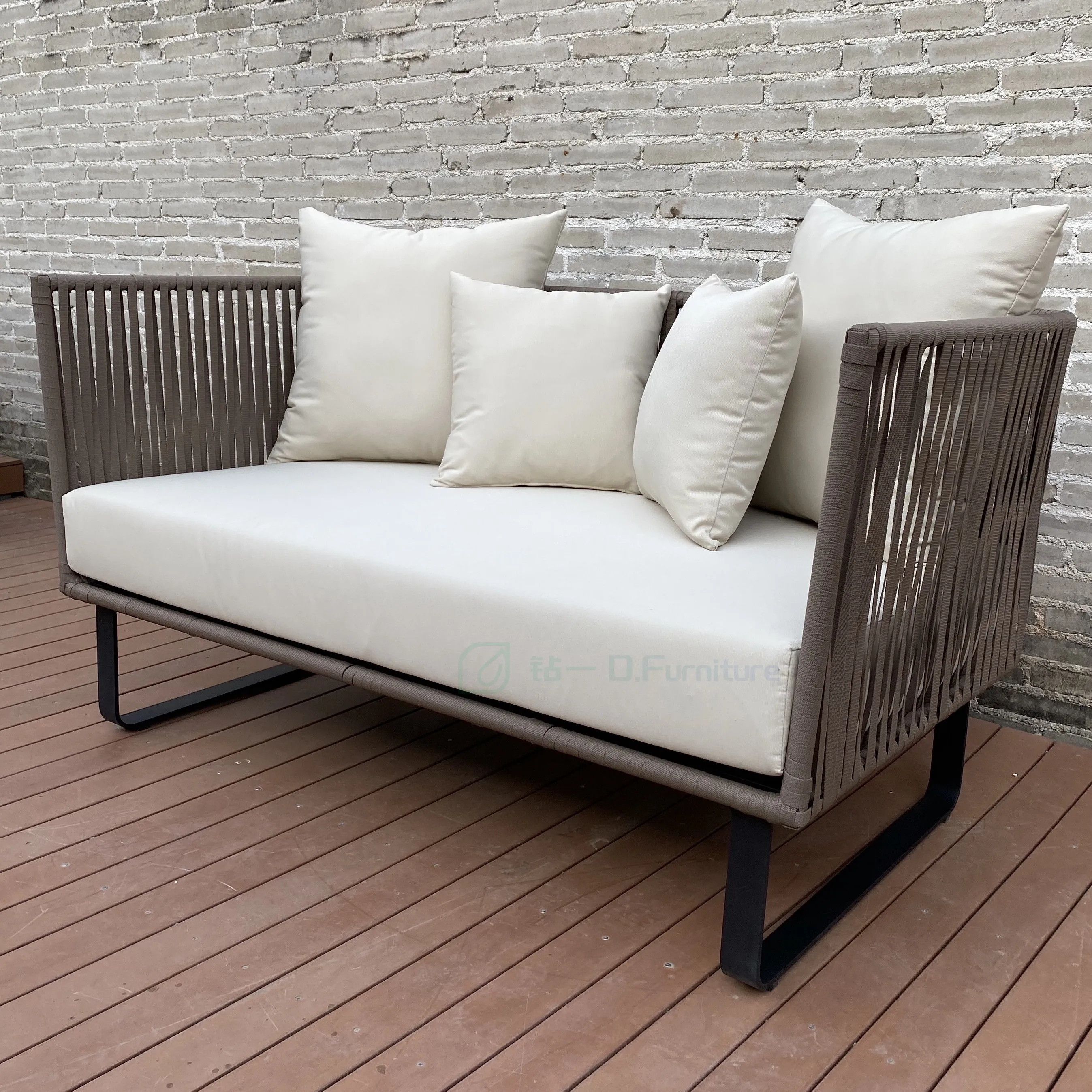 Foshan Wholesale Commercial Hotel Vip Party Event Outdoor Lounge Rope Furniture Sofa Set
