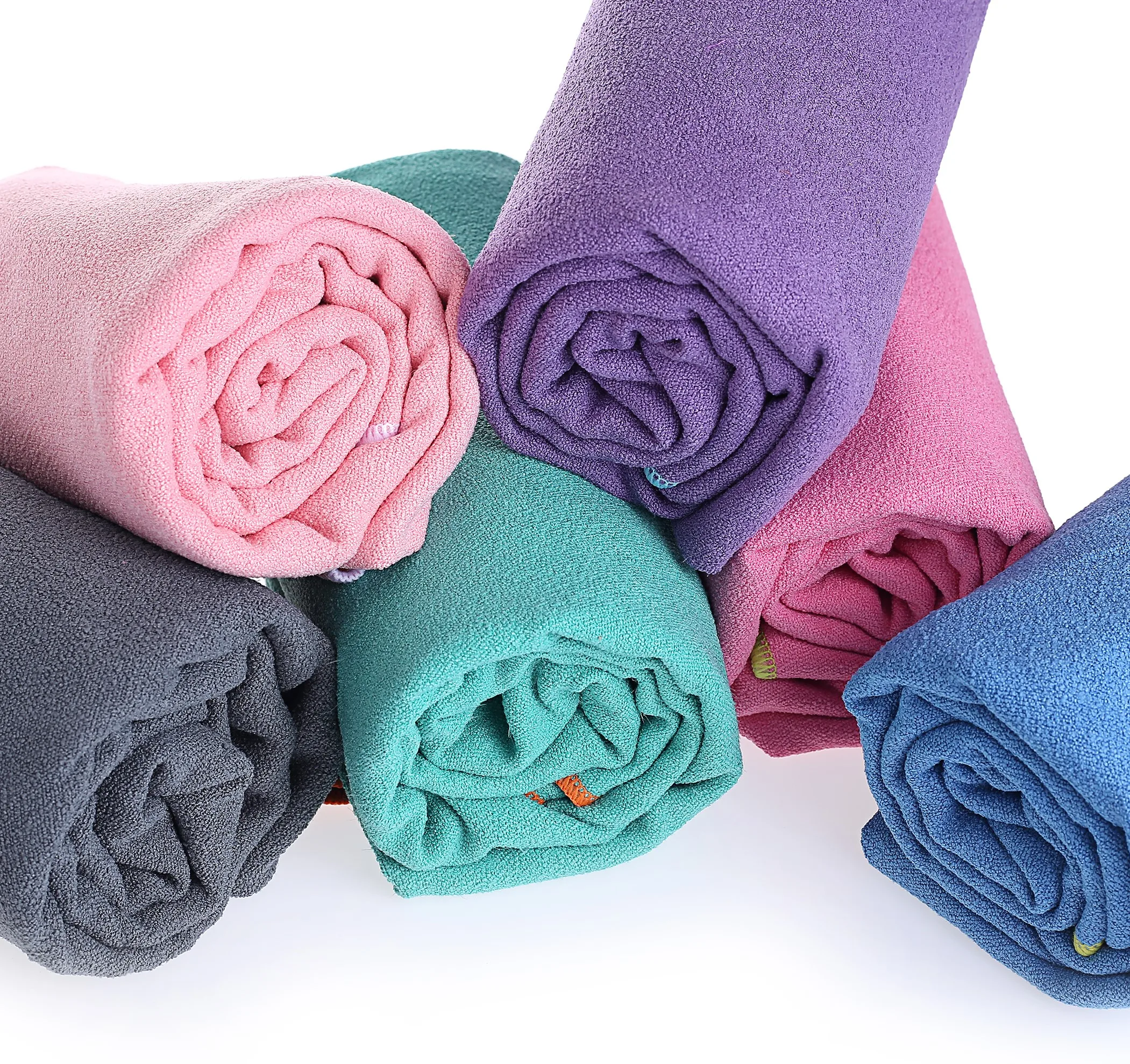 
Microfiber Non Slip 63*183CM Customized Shape Sublimated different color Beach Yoga Mat Towel 