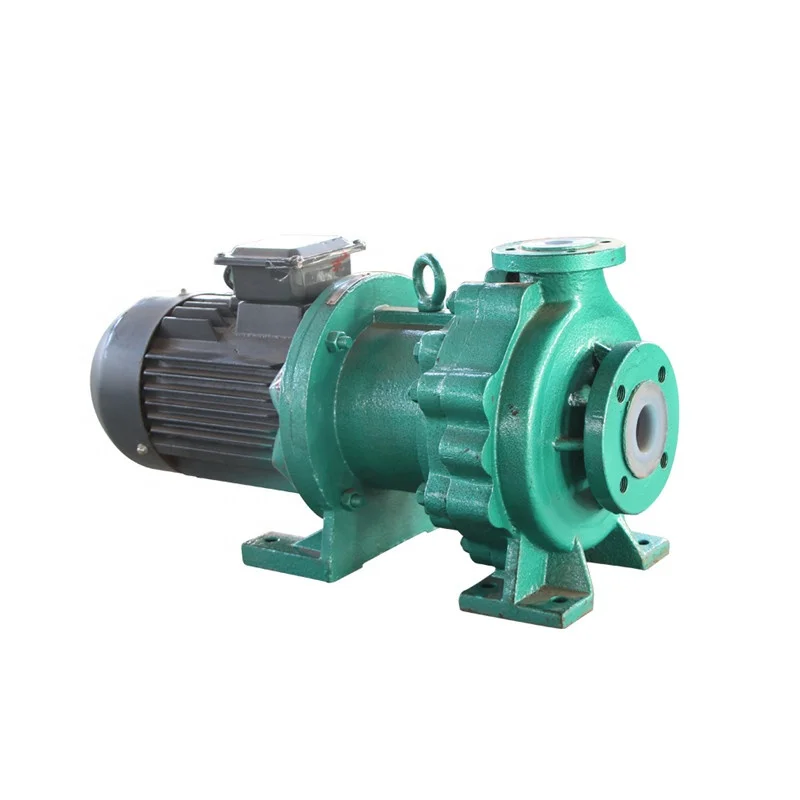Lined plastic chemical brine infusion horizontal magnetic pump