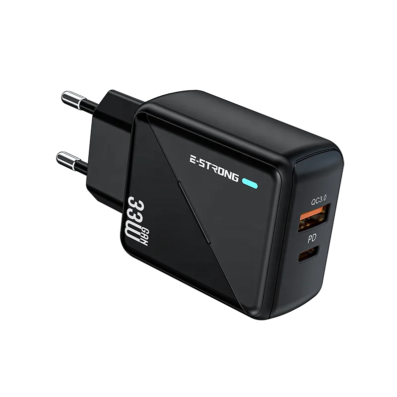 PPS GaN Charger USB C Wall Charger Dual Port 33W 22.5W AC Adapter Portable Travel Charger for Mobile Phone Tablet
