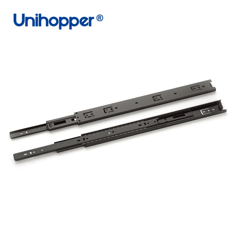 Unihopper Factory Full Extension Telescopic Rail Slide Cabinet Drawer Guide 45cm Ball Bearing Runners for Drawers
