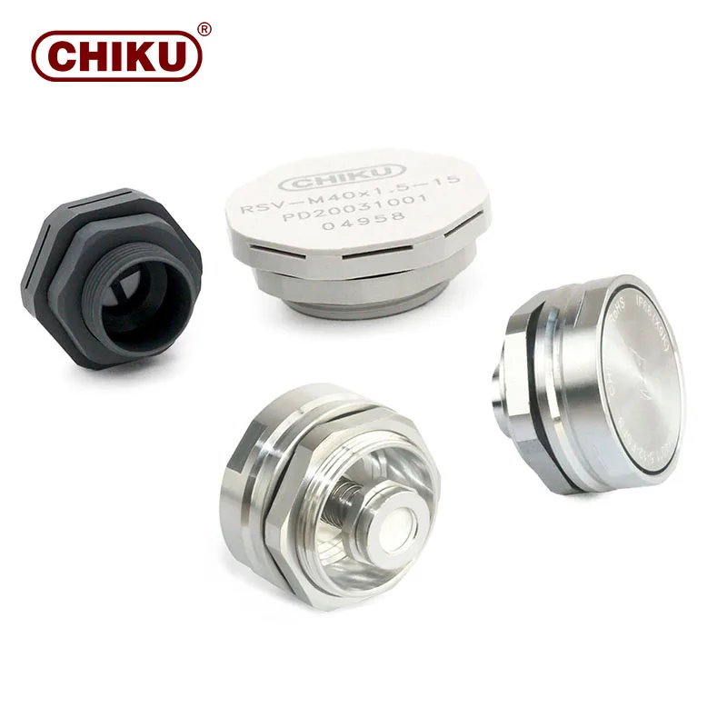 CHIKU M12*1.5 Plastic Air Vent Plug Manual Wire Connector for High-Temperature Media Black and White
