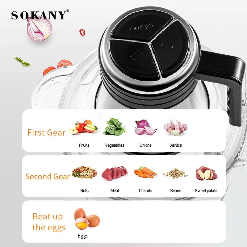 Электрическая мясорубка sokany из нержавеющей стали 7026 л 10 12 Кухонный