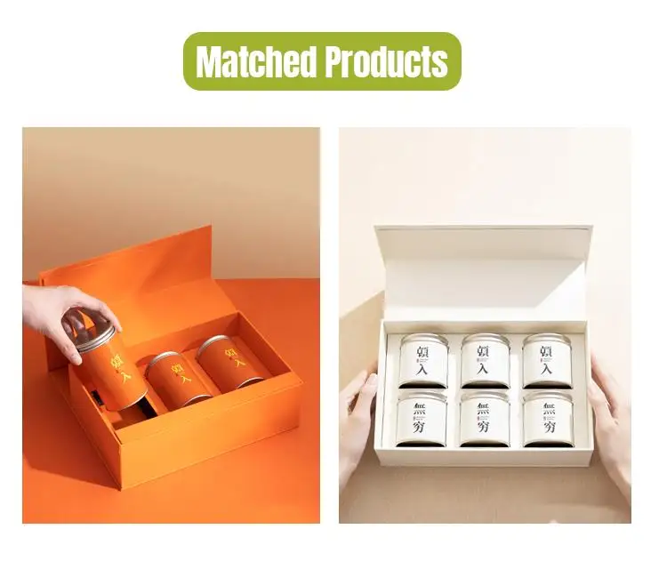 Картонная Жестяная Банка Tianhui с двойной крышкой экологически чистая упаковка для кофейного порошка