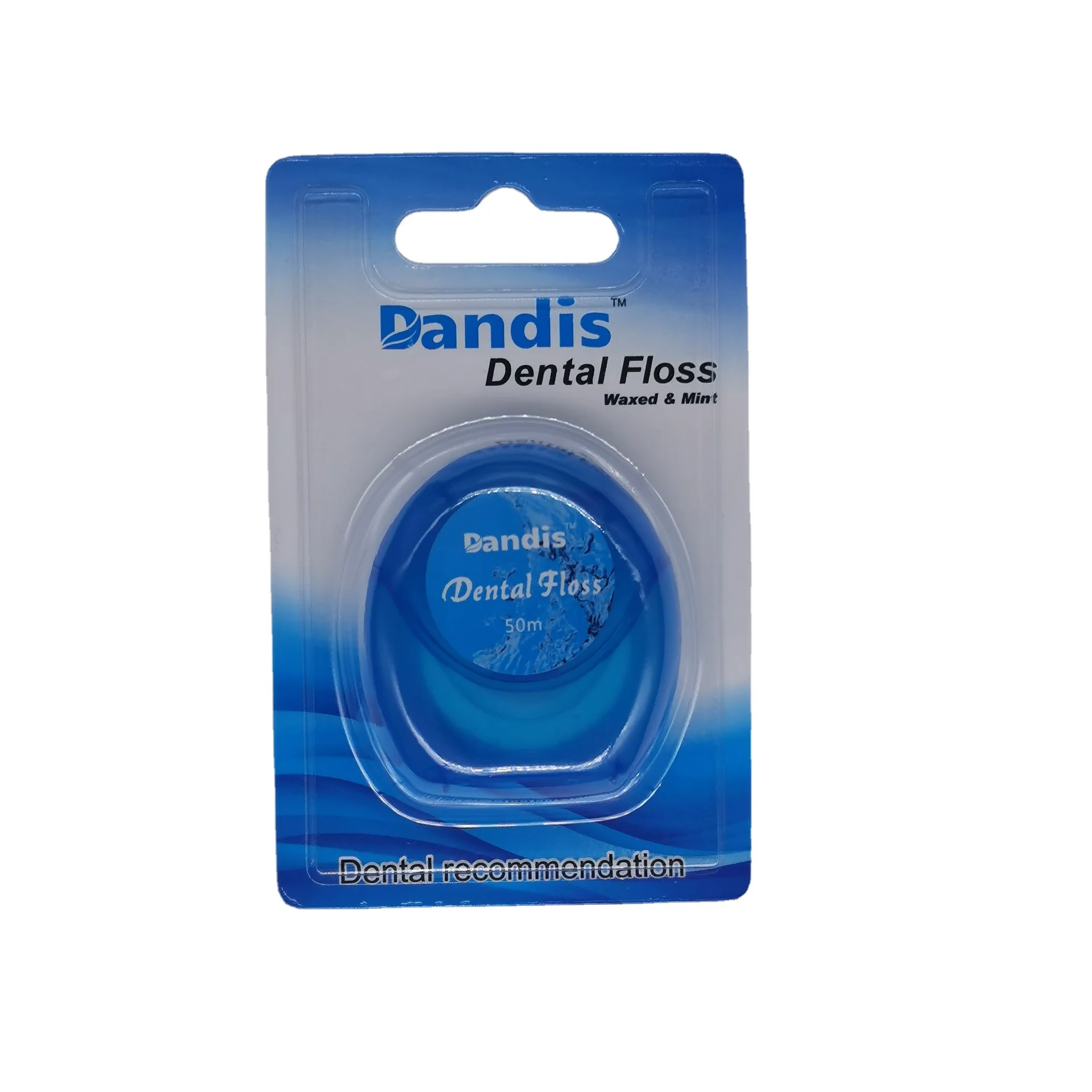 50 Meters Dental Floss Nylon Floss Waxed with Mint Flavor Customized 50m nylon pick toothpick dental floss