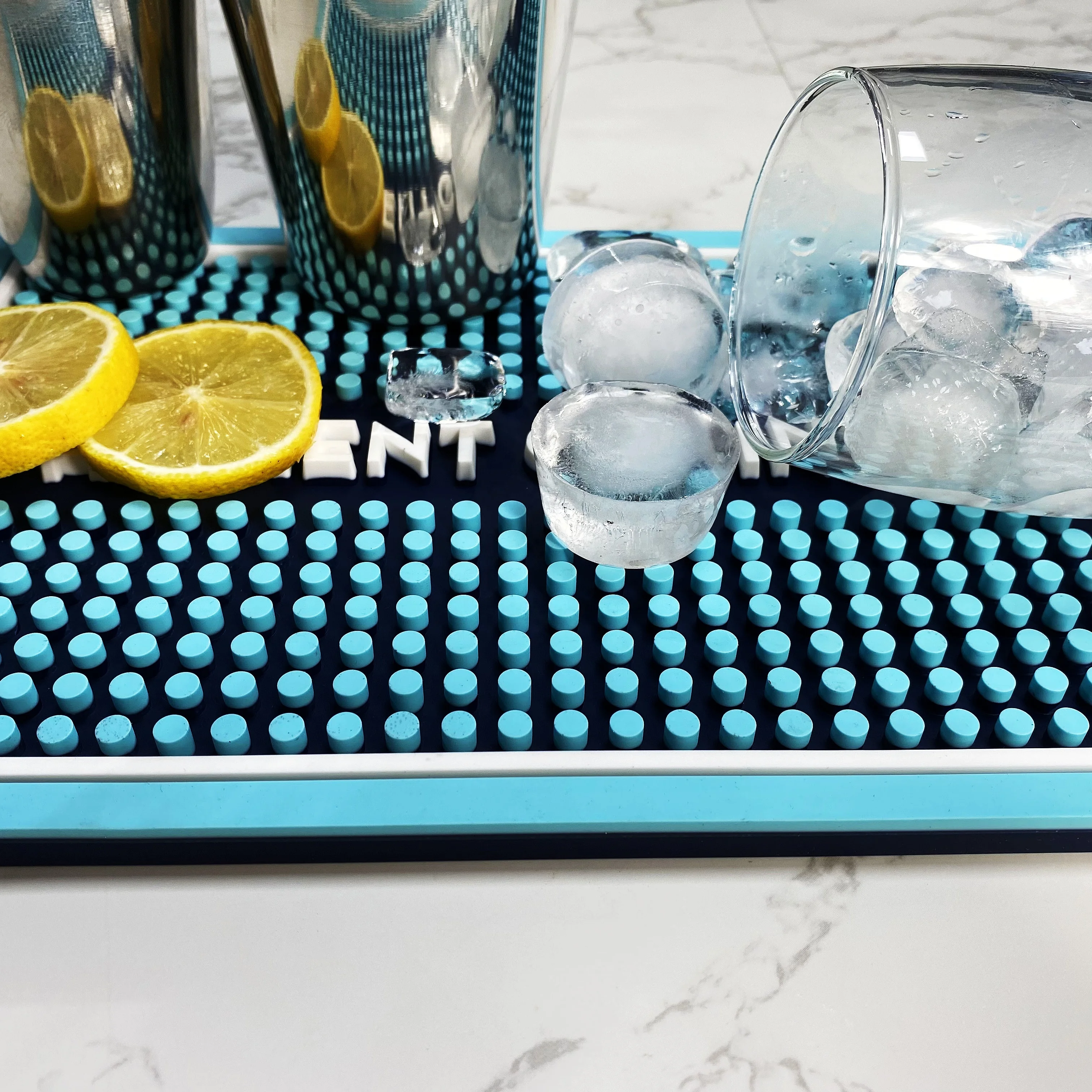 Large Non-slip Silicon Bar Counter Mat Countertop Coffee Tamper Protection Mat