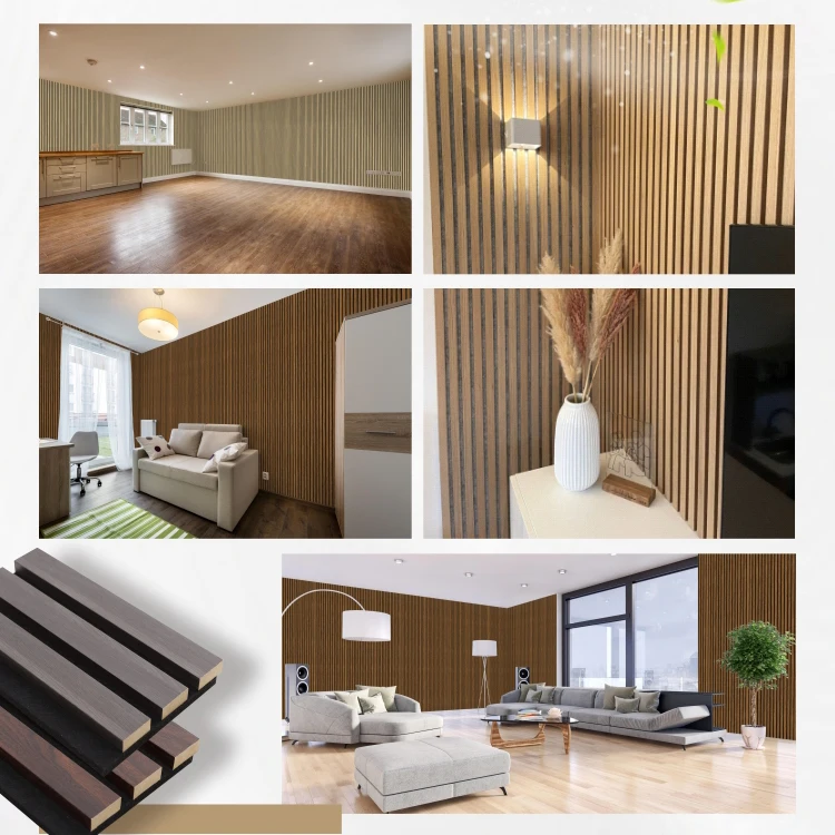 Factory Price Acoustic Panel 3D Natural Oak High Quality Pet Panel Sound Absorbing Decoration Wall Acoustic Wood Panel