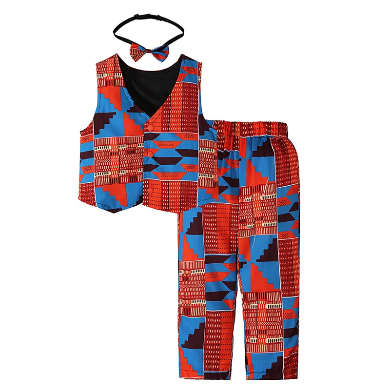 New style baby boys clothing set graphics print three-piece suit set summer children outfits