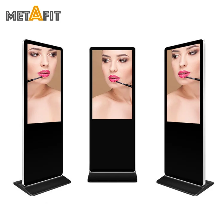 Metafit Floor Standing Vertical Interactive Digital Signage Totem LCD TV Touch Screens Kiosk Advertising Display for advertising