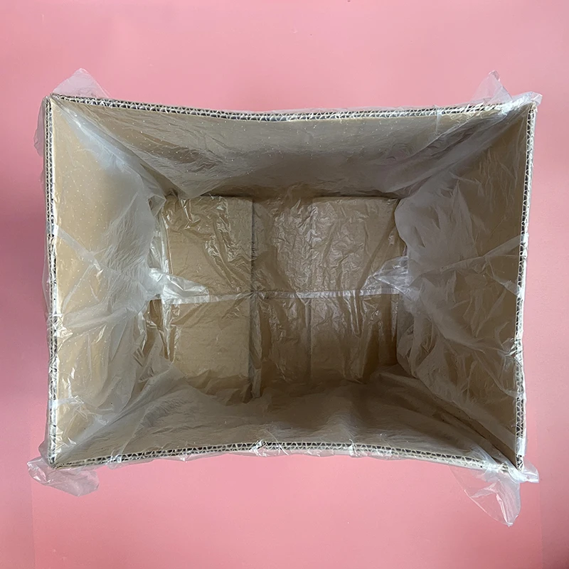 Custom HDPE transparent liner bag clear 0,9% Macro Perforated bags for fruit packaging
