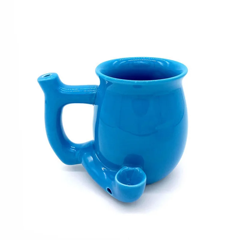 OXGIFT Wholesale custom coffee ceramic smoking pipe mug