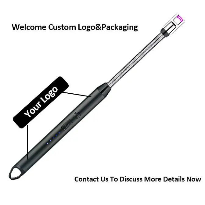 Electronic Charging Lengthened Burning Torch Kitchen Lighter Candle Gas Stove Igniter