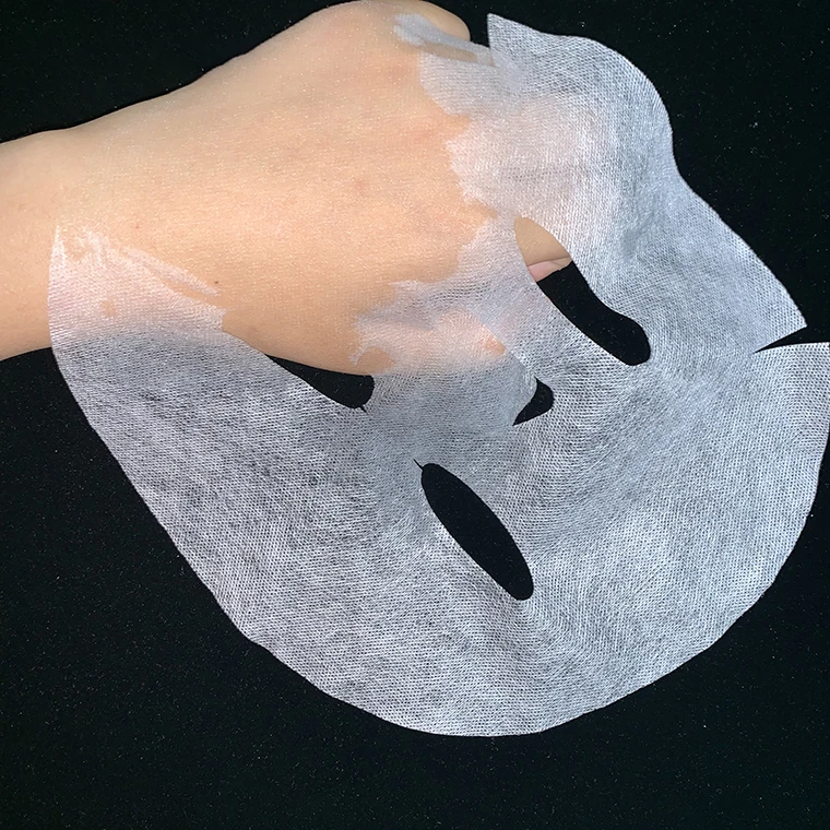 Copper ammonia silk white color dry sheet private label custom logo dry cloth facial mask material
