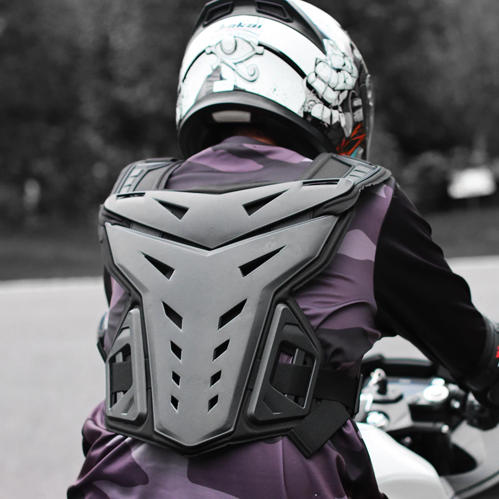 WOSAWE Motorcycle Body Armor Motorcycle Jacket Motocross Moto Vest Back Chest Protector Off-Road Dirt Bike Protective Gear