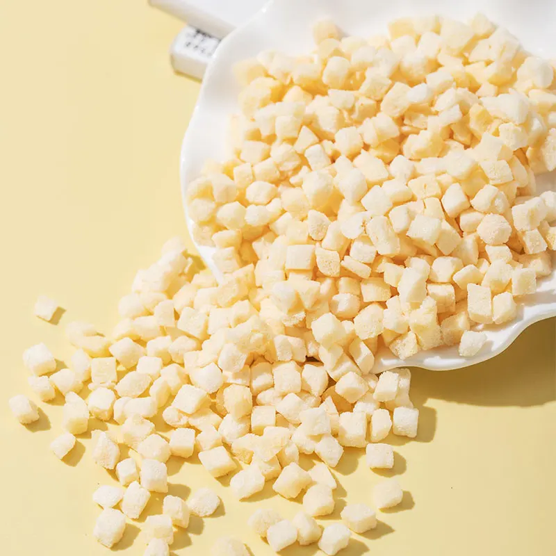 Gobestway Freeze Dry Fruit Wholesale Freeze-Dried Apple Cube 5*5mm Dice Freeze Dried Apple