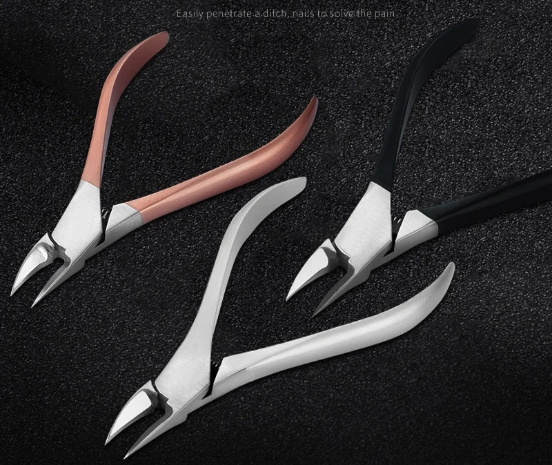 Stainless steel Professional oem High quality three colors Nail nipper Cuticle nipper