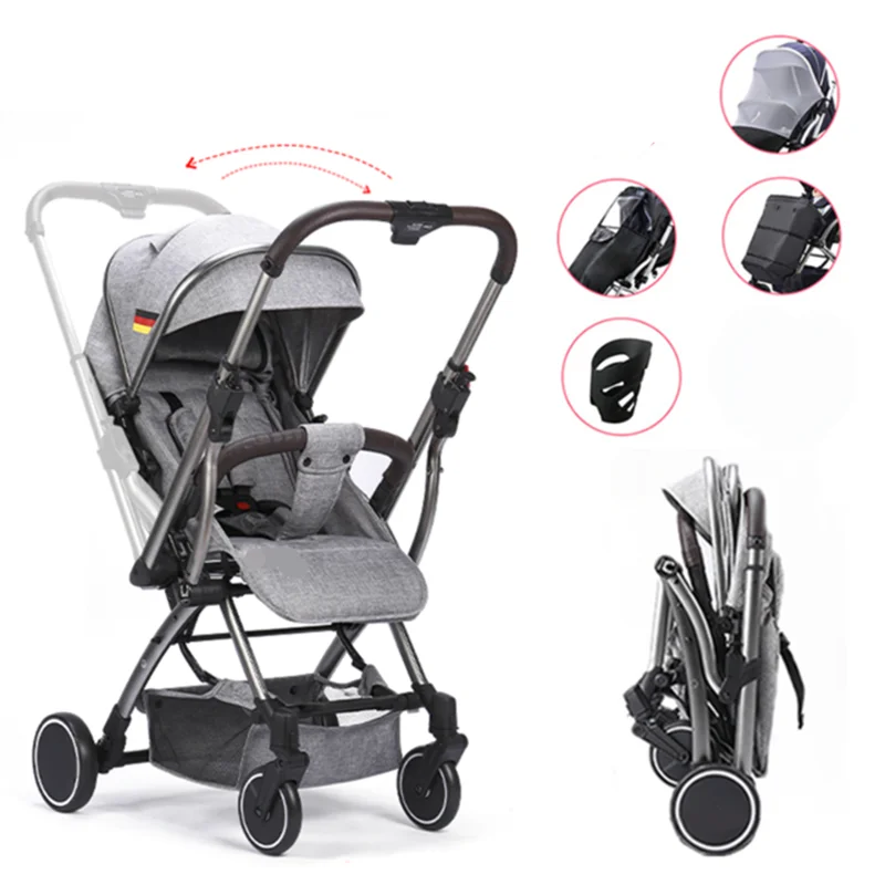 
 Лидер продаж, детская коляска, портативная дорожная коляска, складная коляска с алюминиевой рамкой, коляска с высоким ландшафтом для новорожденных  