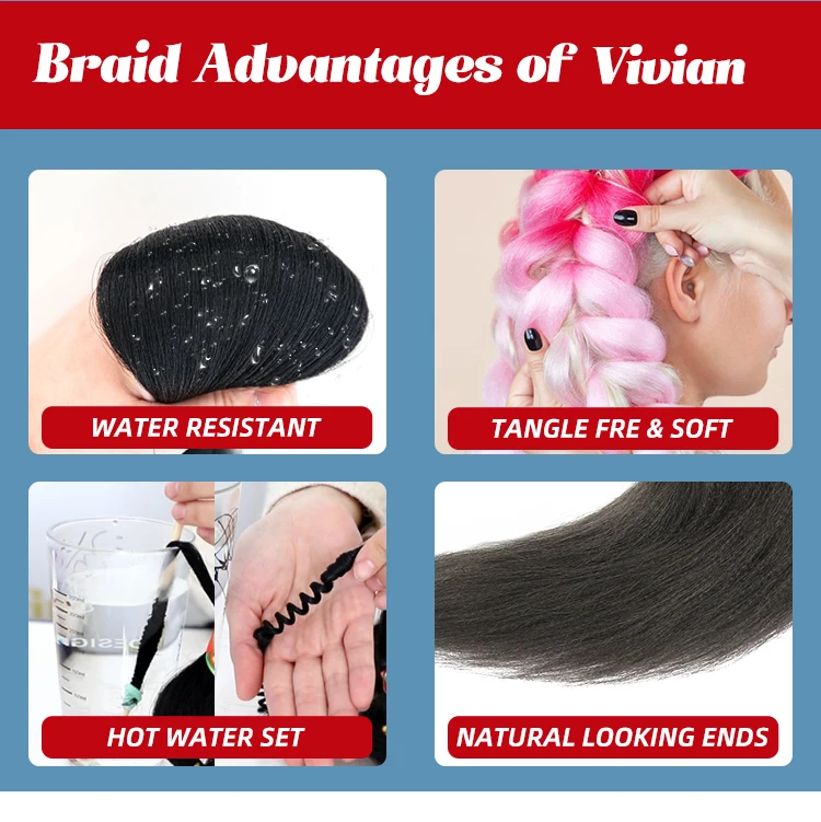 wholesale 1 2 3 pack pre stretched 100% kanekalons braiding bundles hair wholesale crochet hair