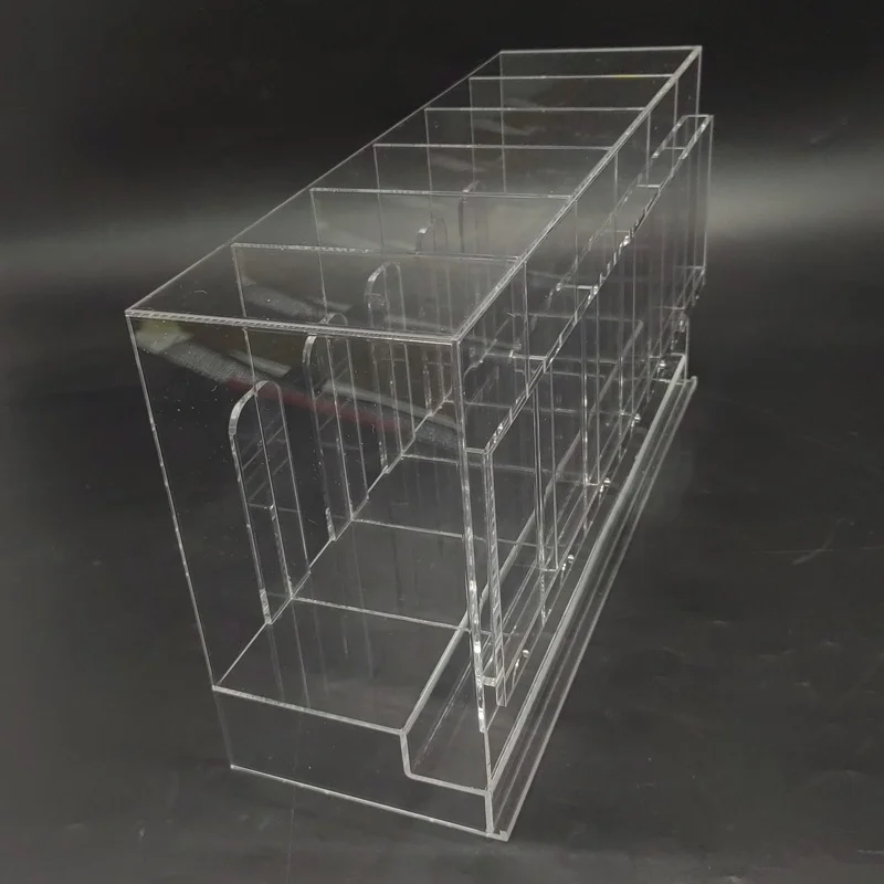 Factory Wholesale Custom Transparent 6 slot Acrylic Card Booster Pack Dispenser