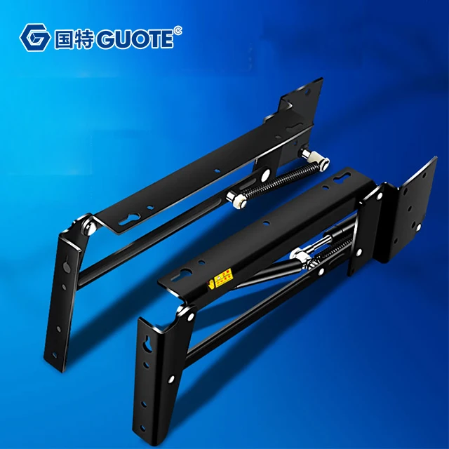 GUOTE Folding Sofa Bed Mechanism Folding Sofa Bed Mechanism Shelf Folding Mechanism Accessories Wardrobe Closet Gas Spring Lift