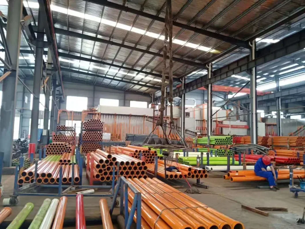 4m*4.5mm Concrete Pump Boom Pipe  ground pump pipes 30m3 ST52 DN125 concrete peristaltic pump