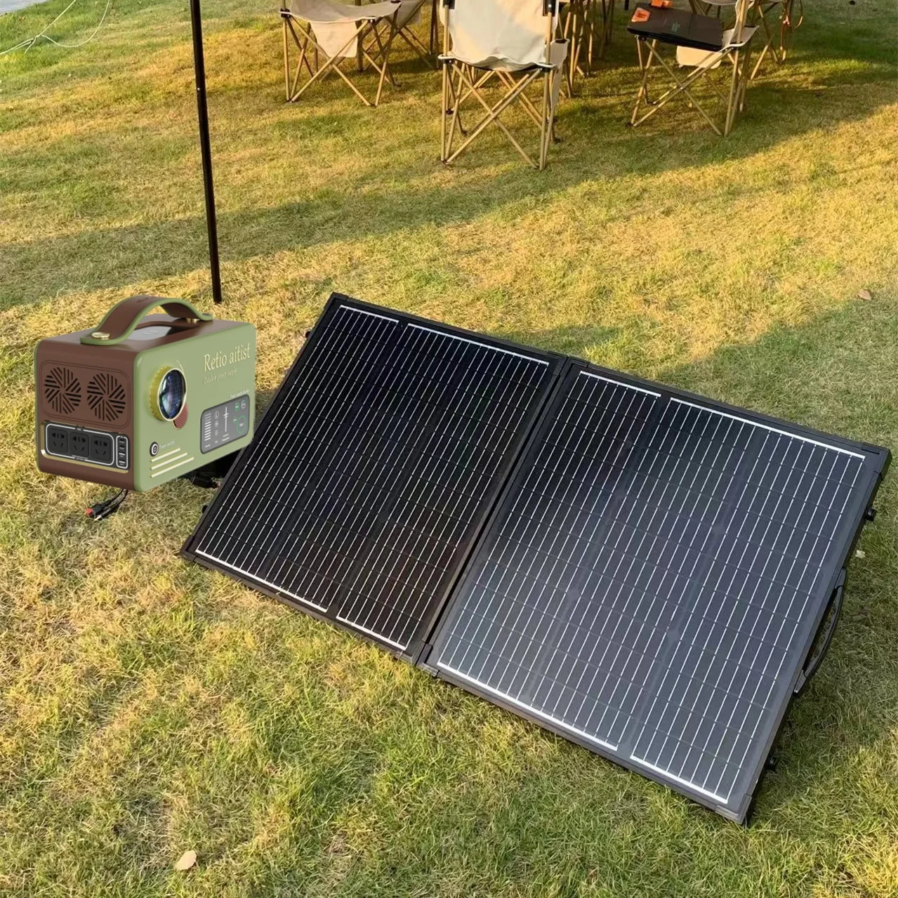 50W Foldable Portable Solar Panel System Convenient and Efficient Solar Energy Solution