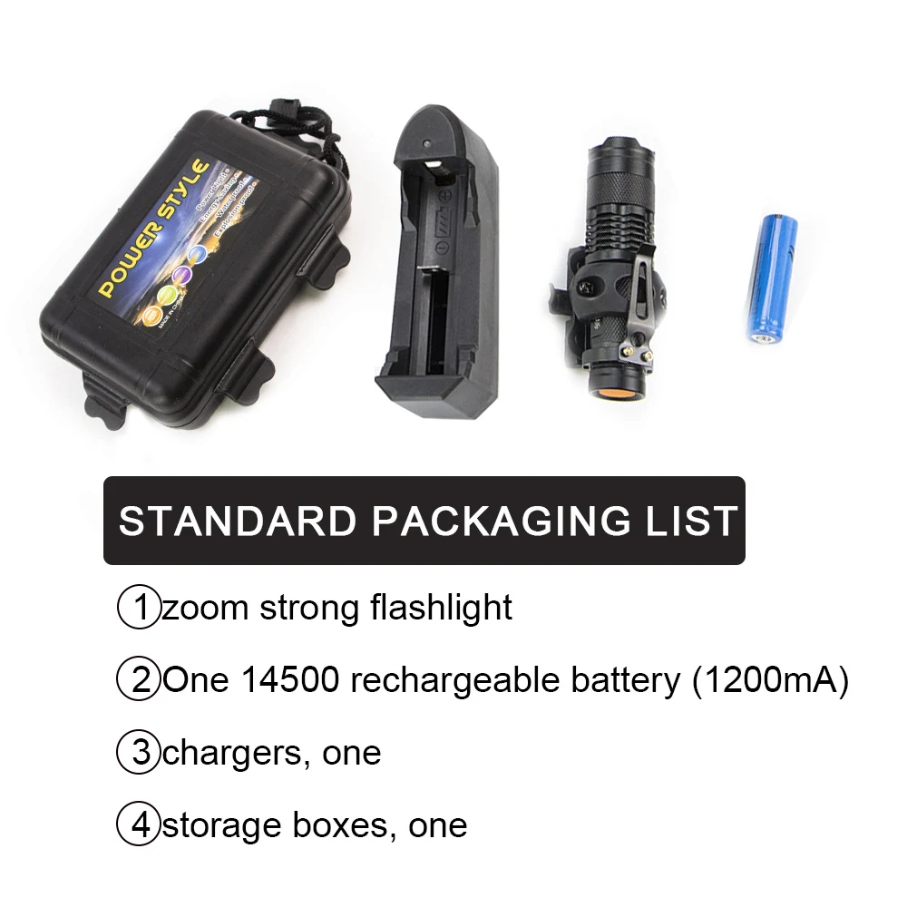 Mini LED Tactical Flashlight Helmet Mounted LED Light Compatible with Fast  MICH 2000 Wendy Helmet