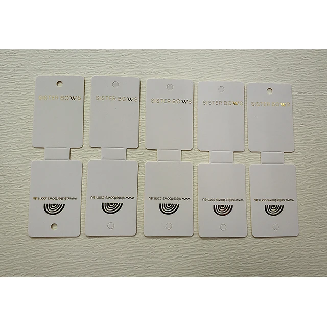 Supermarket Delicate shop display selling smart packaging with Gold Logo hair clip packaging card