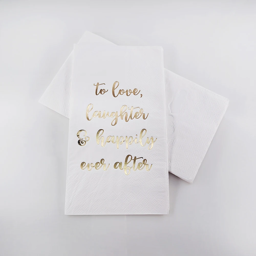 Custom serviettes 33*40CM foil paper napkin high grad disposable napkin for restaurant