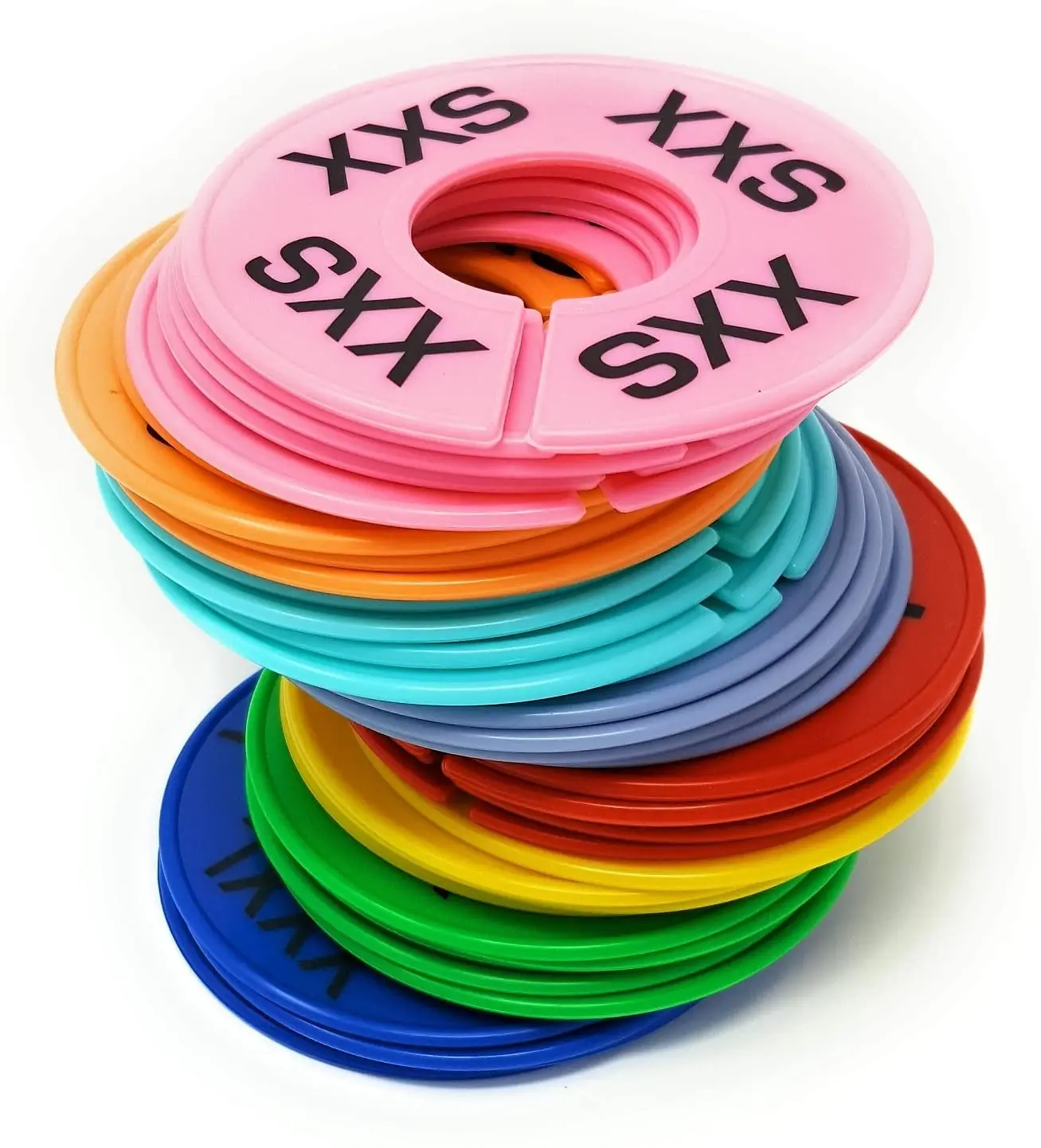 Colorful  Size Divider Tray Plain Organizer Clothing Store Clothes Divider