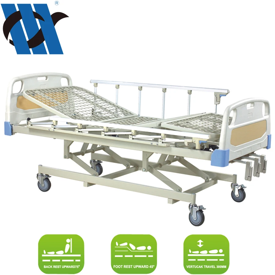YC-T3611L(I) Hot selling hospital equipment 3-crank manual medical bed for
