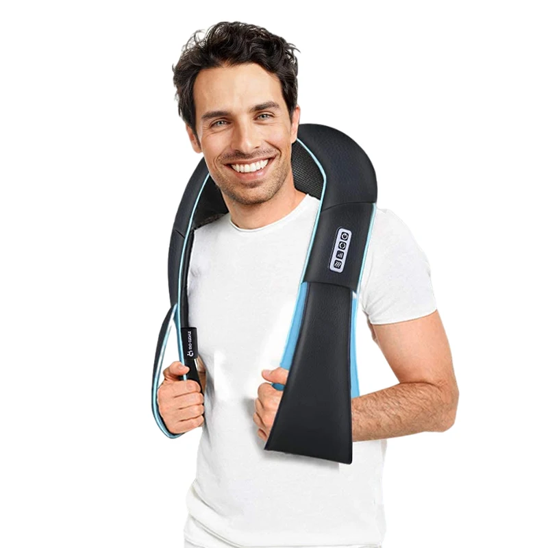 Amazon Sellindeep tissue Tapping body Neck Shoulder Wireless masajeador electric Shiatsu back cervical shoulder neck massager