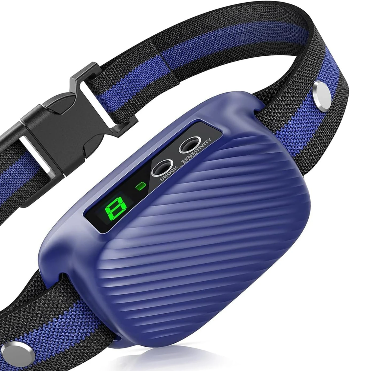 Rechargeable Anti Bark Collar with Adjustable 8 Sensitivity Smart Bark Training Collar with Beep Vibration for Large Medium Dogs