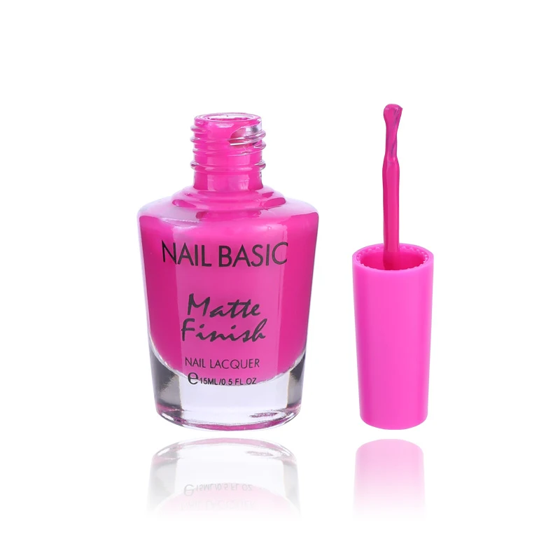 Private Label Frosted Nail Polish Bottle Organic Halal Vegan Non Peel Off Matte Nail Polish