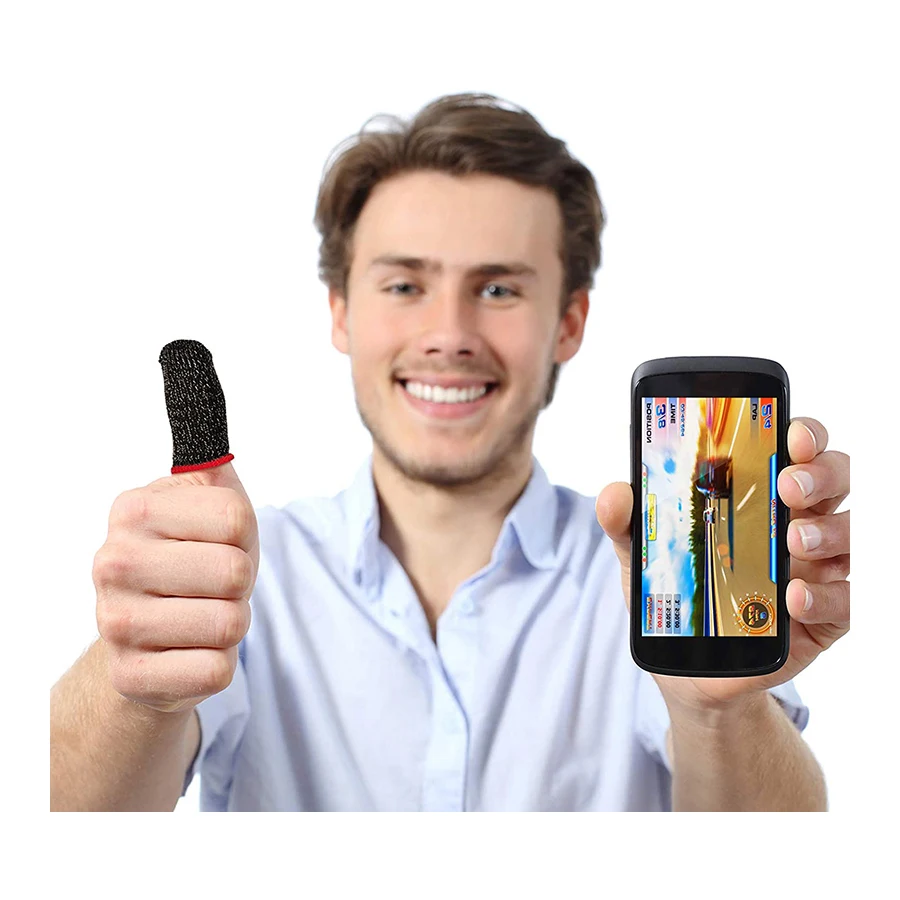 Finger Sleeve Feelers3 Sweat proof Sensitive No delay for Mobile Game PUBG for Phones Gaming Accessories with Gamepad