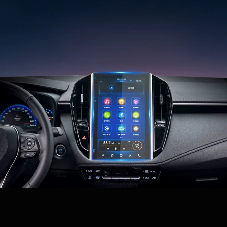 
for Toyota Corolla 2021 Center Control Touchscreen Car Navigation Touch Screen Protector Tempered Glass 