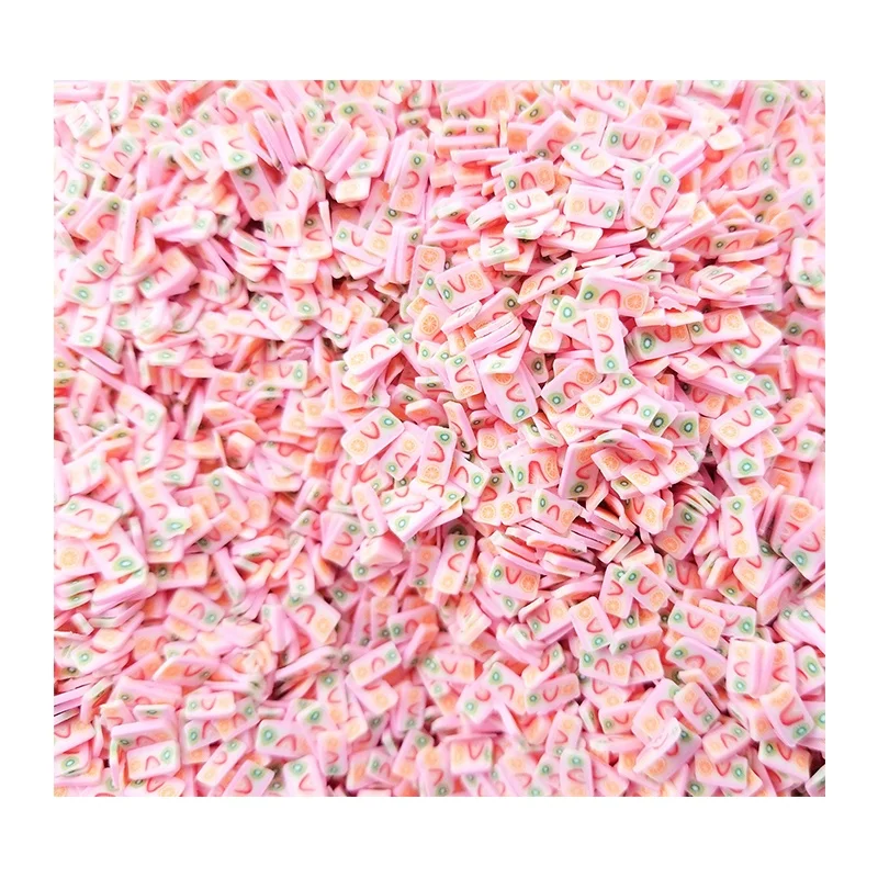 1 кг в упаковке ломтики полимерной глины для пиццы ногтевого дизайна искусственная еда слайма