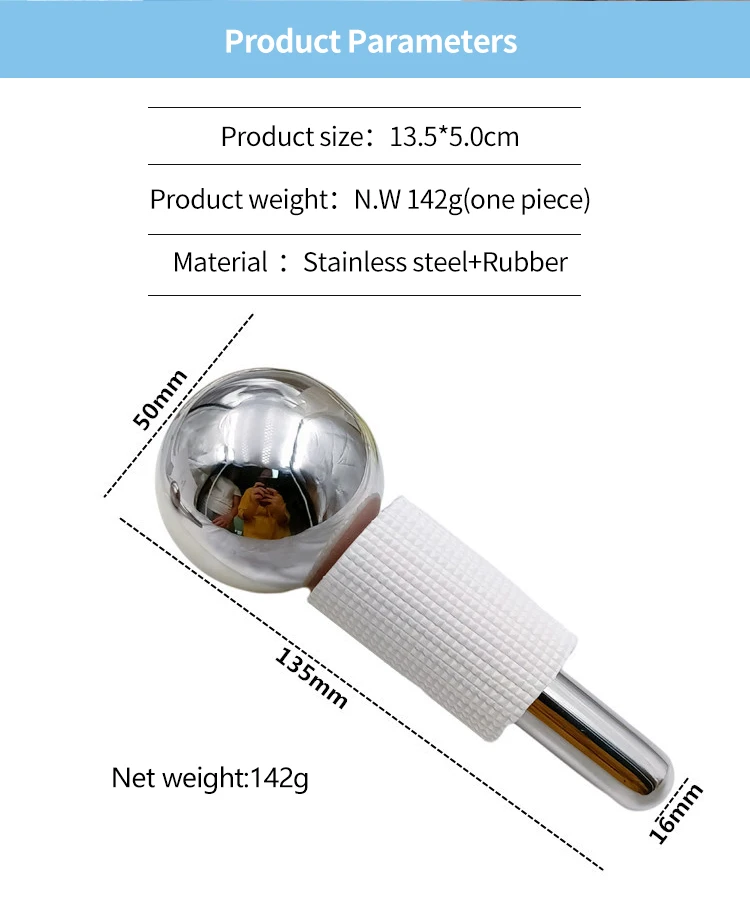 2024 Factory Price Round Facial Cold Globes Cold Facial Globes Cold Globes Custom Logo For Facial Massage