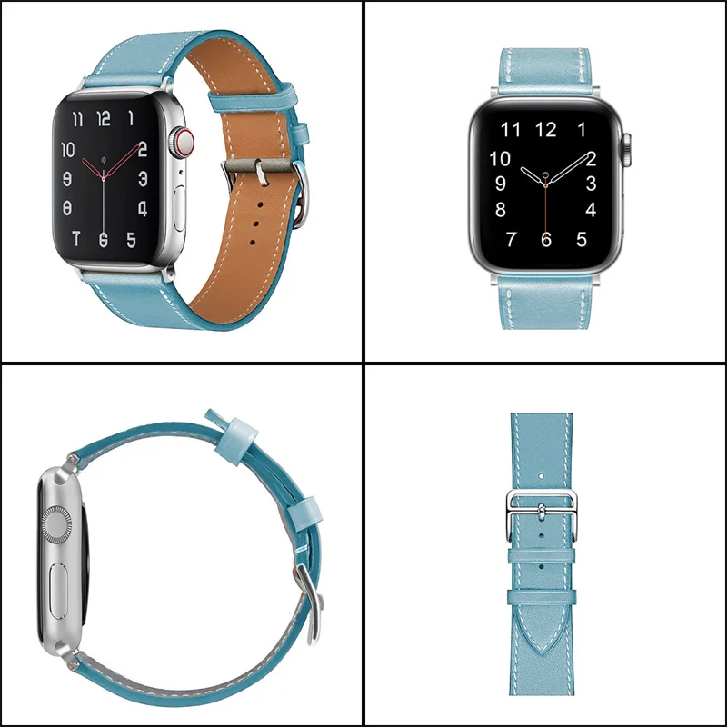 Ремешок сменный из натуральной кожи для Apple Watch Ultra SE2 SE Series