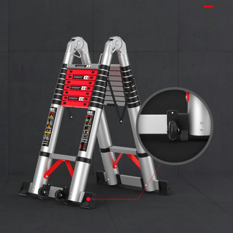 Multi-Purpose Aluminium Telescopic Ladder Extension Stepladder folding step ladder multi position ladder