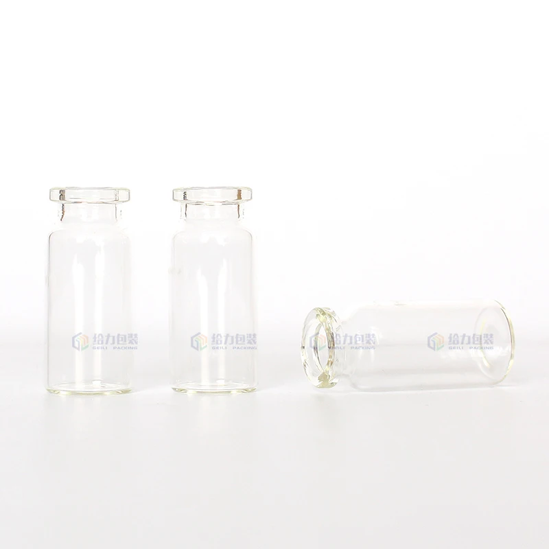 Hot Sale 10ml Clear Amber  Pharmaceutical Crimp Tubular Glass Vial with PVC Dropper or Aluminum Seal