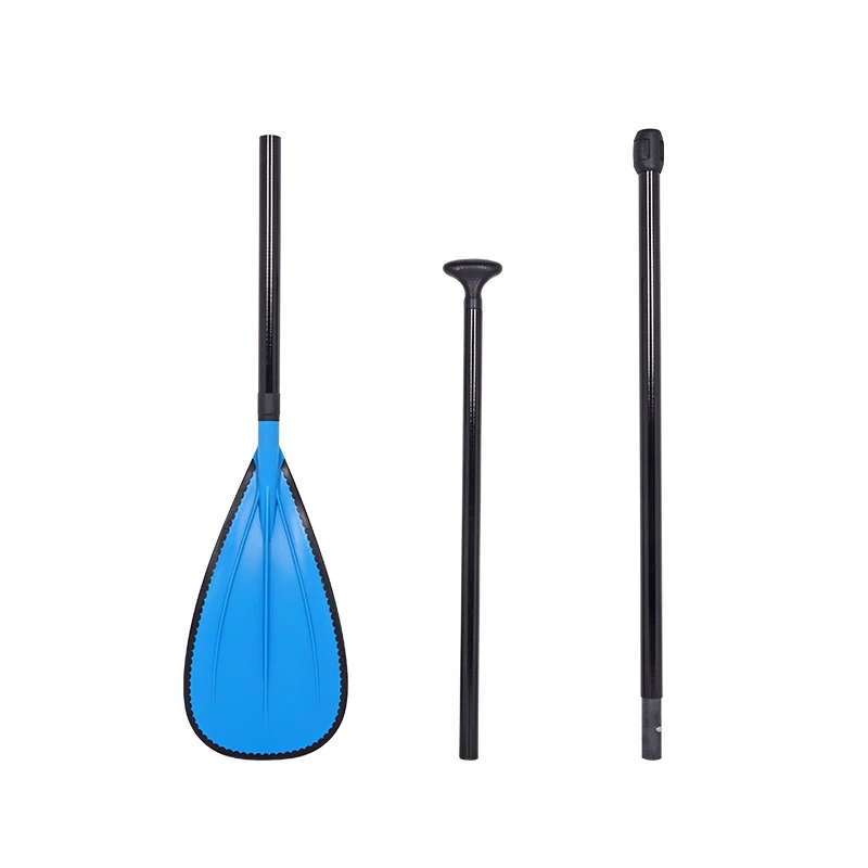 Oem design fiberglass shaft 3 pieces stand-up surf paddles adjustable sup stand up paddle with abs protector for surfing