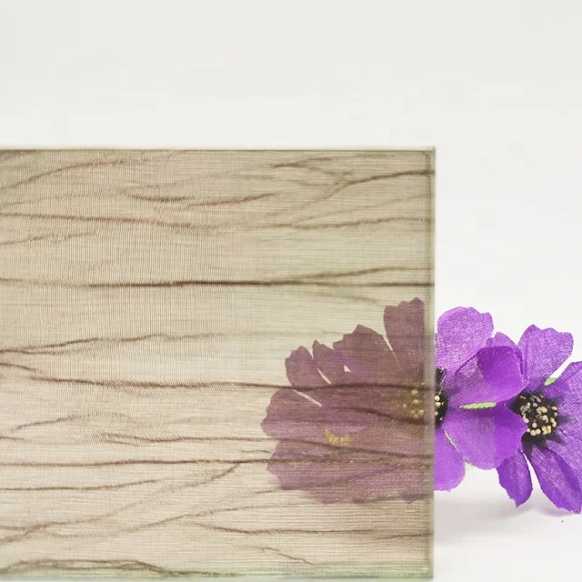 Customizable El Wire Glasses glass Wire Mesh Decorative Laminated Security Glass