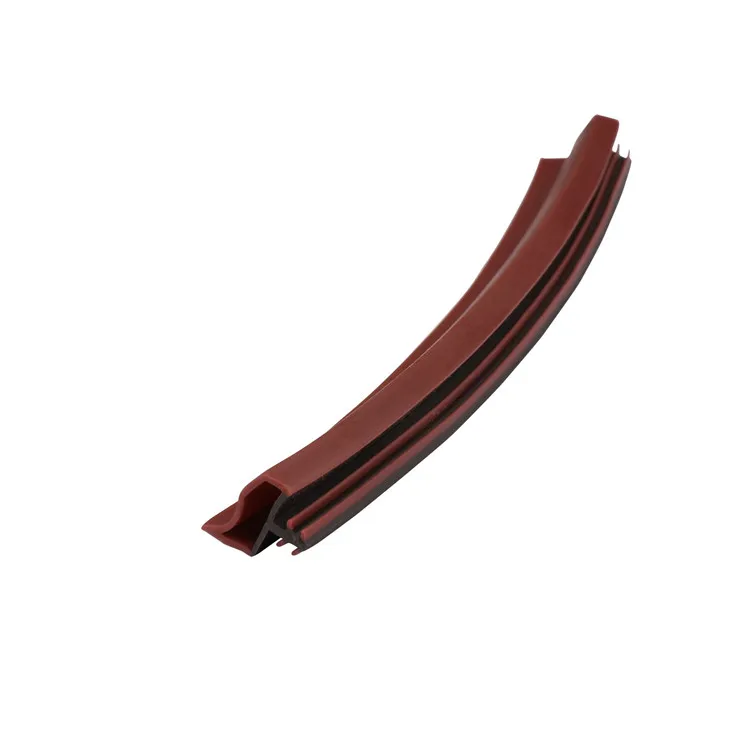 Extruded PVC Rubber Door Repair Sealing Strips Wooden Window Frame Groove Gasket Anti Collision Soundproof Red Brown