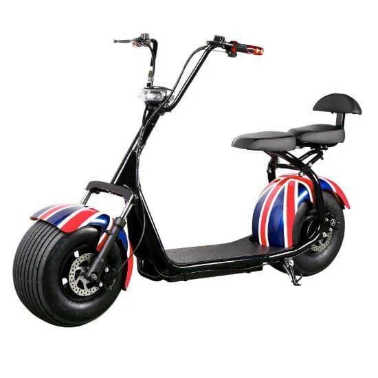 China factory Direct factory price 1000w 60v lithium battery fat tire off-road electric scooter two-wheeled citycoco