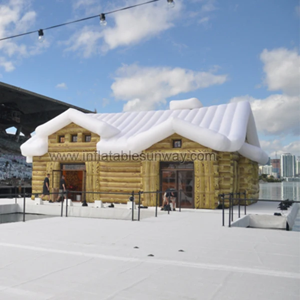 Sunway inflatable structure chalet house LED lighted inflatable wedding marquee inflatable party even tent for sale