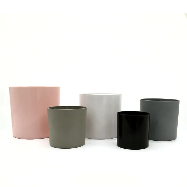 Wholesale Yicai Indoor Decoration Garden Plastic Colored Round Flowerpots Plant Pot Mini Colored Flowerpots